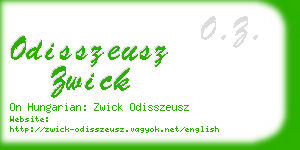 odisszeusz zwick business card